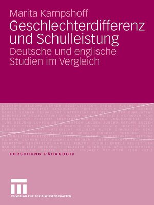 cover image of Geschlechterdifferenz und Schulleistung